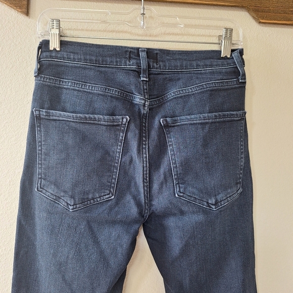 AGOLDE Sophie Jeans Dark Wash Raw Hem Skinny Stretch Womens size 26 - Picture 6 of 7